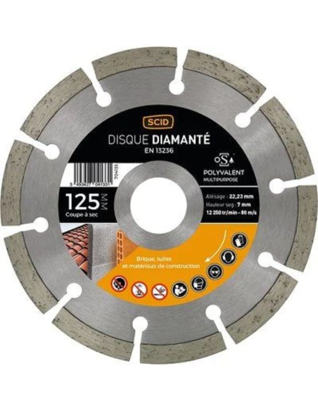 DISQUE DIAMANT POLY MGP-125-07 SEGM