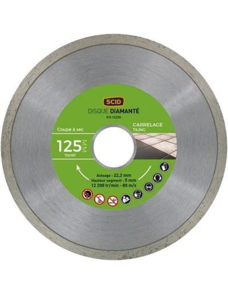 DISQUE DIAMANT CARR EG-125-05 CONT