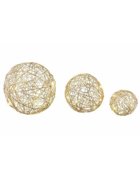 3 BOULE EN METAL MICRO LED