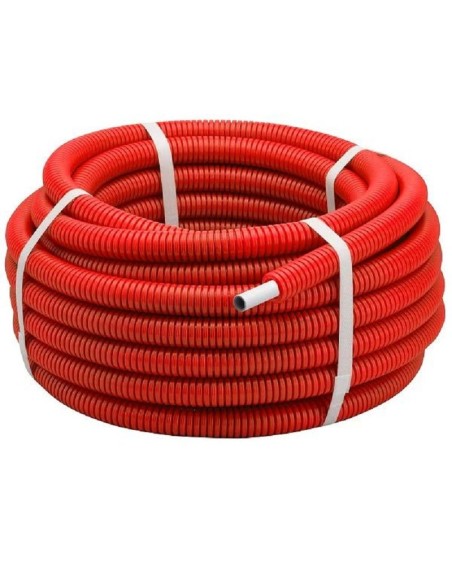 Multicouche tube gainé ROUGE en couronne Ø20 longueur 25 m