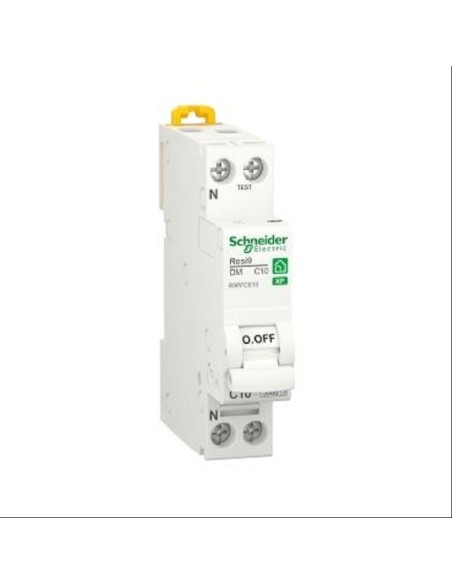 Resi9 - disjoncteur modulaire - 1P+N - 10A - courbe C - peignable