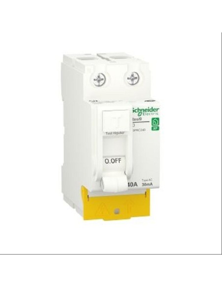 Resi9 - inter différentiel - 2P - 40A - 30mA - Type AC - peignable - alim bas