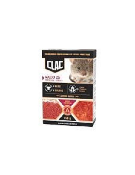 RACO 25 - CÉRÉALES RATS-SOURIS (AVOINE) - Difénacoum - 150g
