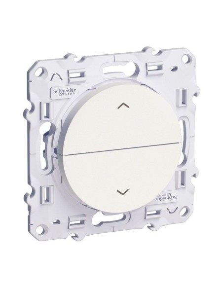 Odace, poussoir Blanc, 2 boutons montée/descente pour volets-roulants