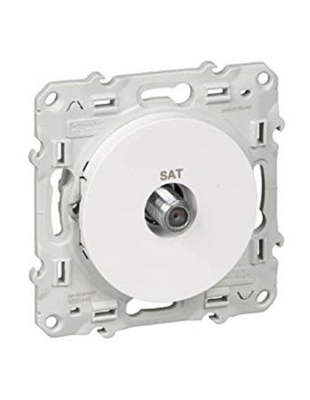 Odace, prise SAT Blanc, à vis
