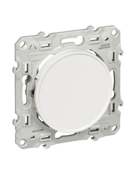 Odace - Obturateur blanc (RAL 9003) - Fixation par vis