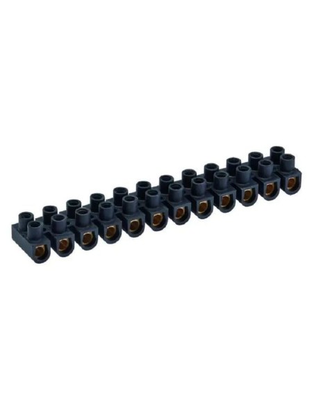 Barrette de connexion 2.5 mm² en polypropylène noire