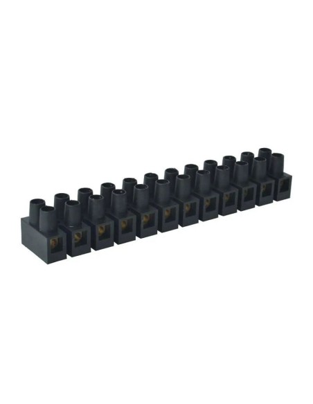 Barrette de connexion 6 mm² en polypropylène noire
