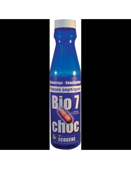 Suractivateur bactérien Bio7 choc fosse septiques 375 g - ECOGENE