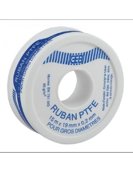 RUBAN PTFE GROS DIAM. 19 MM