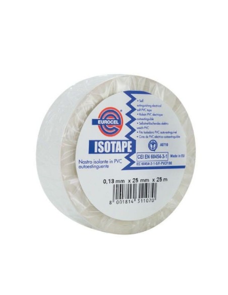 ADHESIF PVC ELEC BLANC 15X10