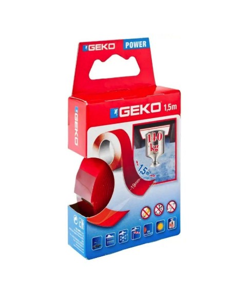 GEKO ADH DBL FACE EX FORT 19MMX1.5M