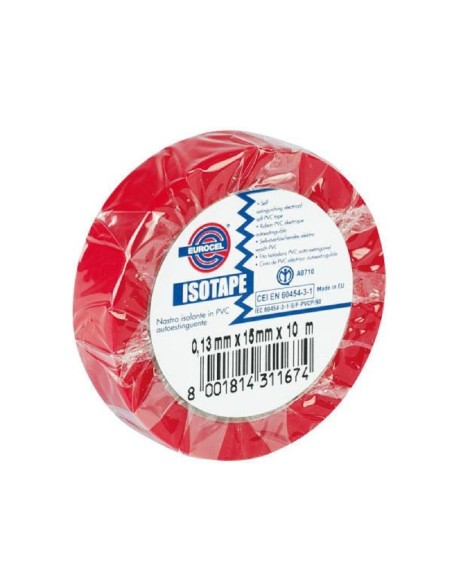 ADHESIF PVC ELEC ROUGE15X10