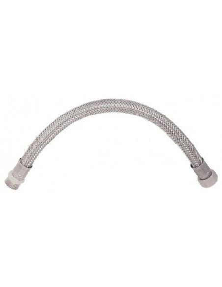 FLEXIBLE ALIM. INOX DF 3/8 - 3/8 L:300 DN8 PLAQUETTE 1 PIÈCE