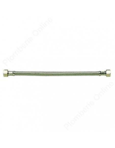 FLEXIBLE ALIM. INOX DF 1/2 - 1/2 L:500 DN13 PLAQUETTE 1 PIÈCE