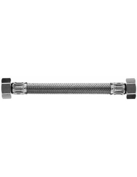 FLEXIBLE ALIM. INOX DF 3/4 - 3/4 L:300 DN13 PLAQUETTE 1 PIÈCE