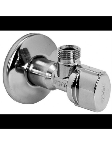 ROBINET D'ARRÊT WC 1/4T ÉQUERRE MF 3/8 CHR LIEN 1 PIÈCE