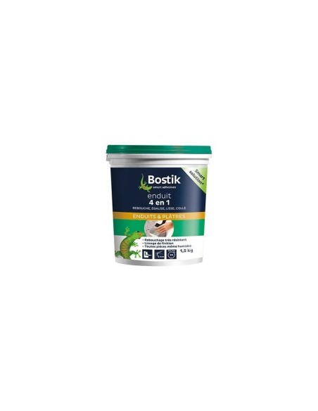 ENDUIT REBOUCHAGE EGALISE LISSAGE ET COLLE 4 EN 1 POT 1,5KG