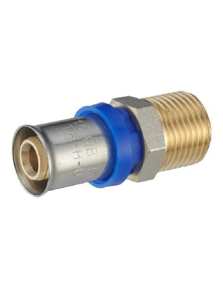 MULTICOUCHE A SERTIR MULTIPROFIL RACCORD DROIT M 1/2 - Ø16