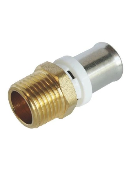 MULTICOUCHE A SERTIR MULTIPROFIL RACCORD DROIT M 3/4 - Ø16