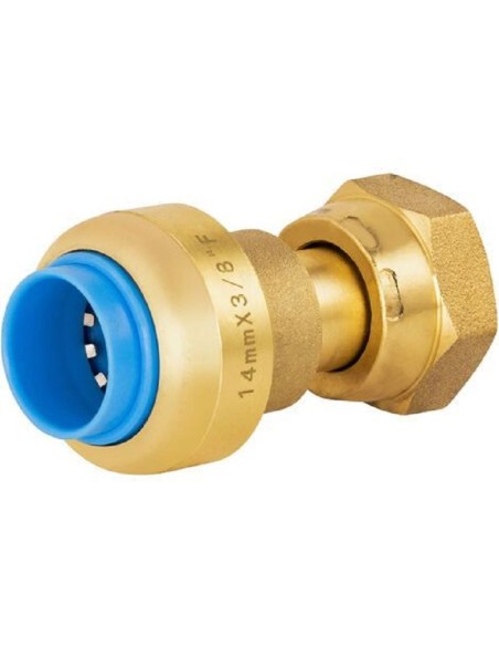 TOUTPUSH RACCORD DROIT F ÉCROU LIBRE 3/4 - Ø20