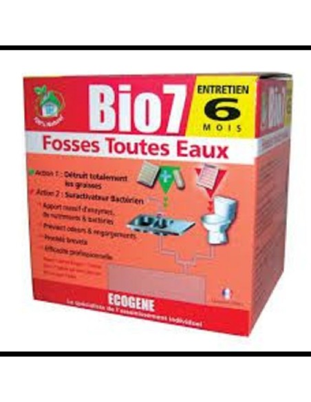 Bio7 Spécial Fosses Toutes Eaux 6 Mois 1 kg