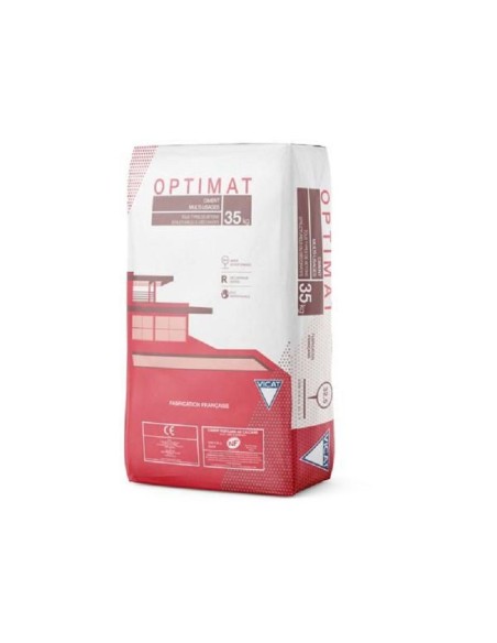 CIMENT OPTIMAT GRIS CEM II/B-LL 32,5 R CE+NF SAC 35KG