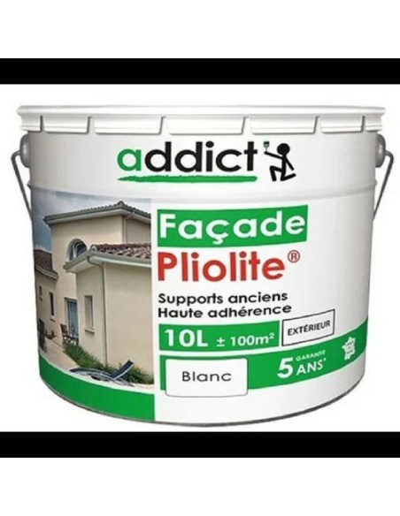 ADDICT FACADE 100% PLIOLIT.10L-BLANC