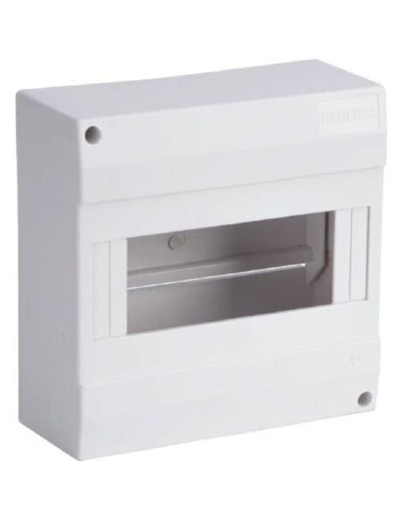 COFFRET VIDE 1 RAIL/8MODULES 160X232X94MM BLANC