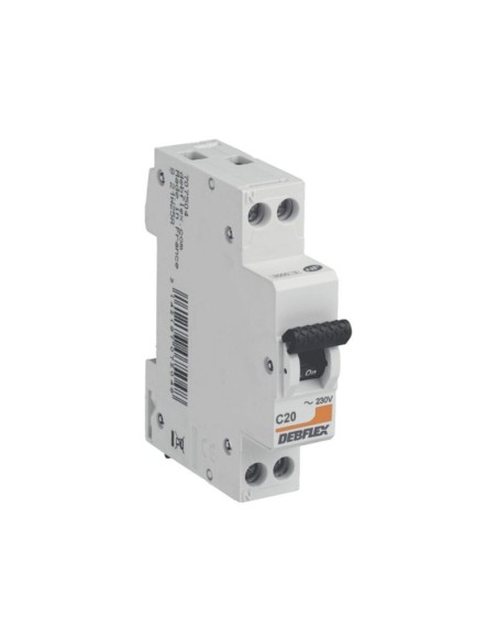 Disjoncteur 3KA PH+N 20A gris - DEBLFEX