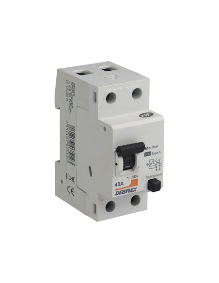 INTERRUPTEUR DIFFERENTIEL 2P 30MA 40A 2 MODULES TYPE A