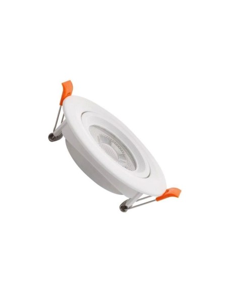 Spot Slim Downlight LED COB Solid Orientable Rond Blanc 7W Ø75mm 4000K