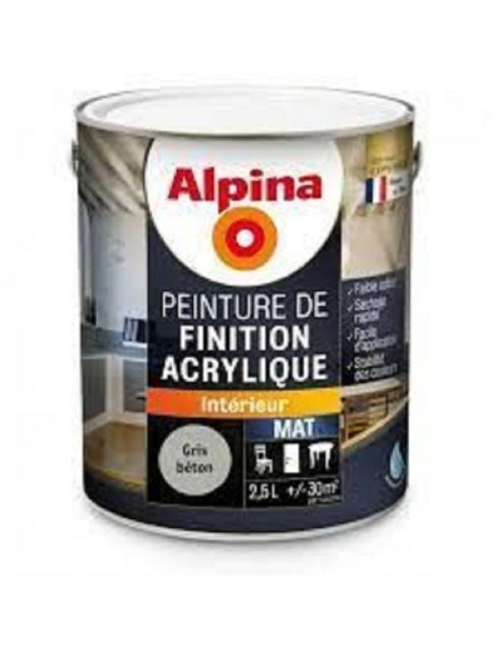 ACRYLIQUE MAT 2,5 L NOIR