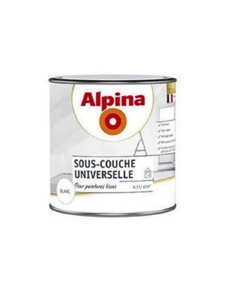 ALPINA S-Couche Universelle - Conditionnement : 0,5L, Couleur : blanc