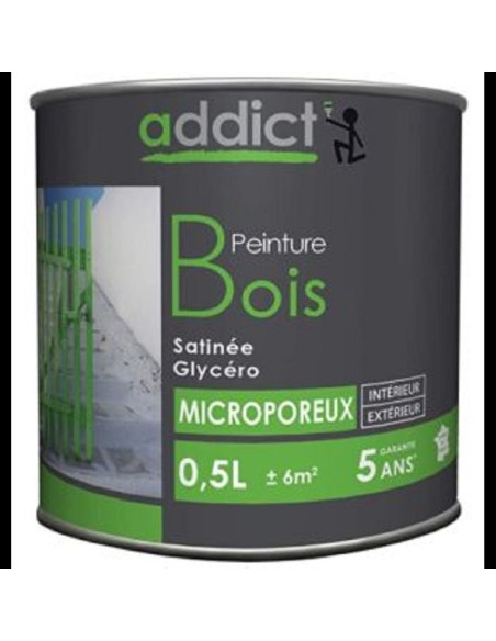 ADDICT PEINT BOIS SAT 0L5 VERT IRLA