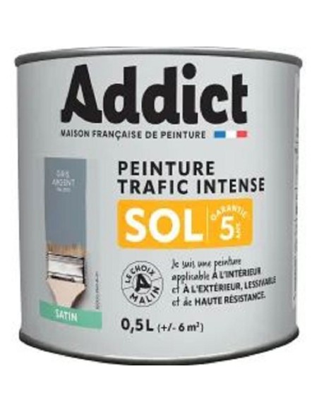 ADDICT M&BOIS SATIN 0L5 GRIS ARGENT