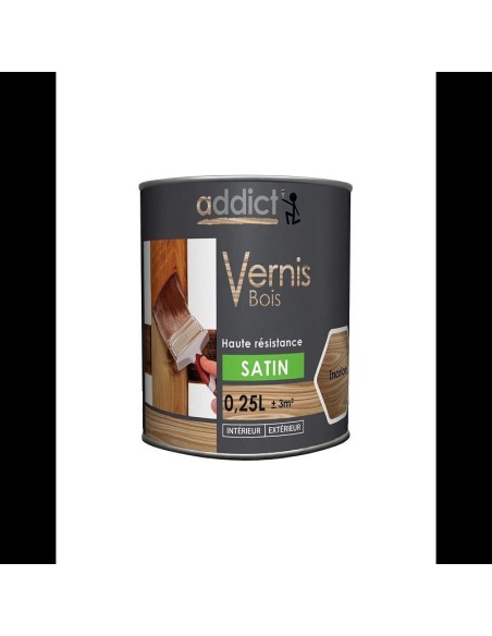ADDICT VERNIS BOIS SAT 250ML INCOL