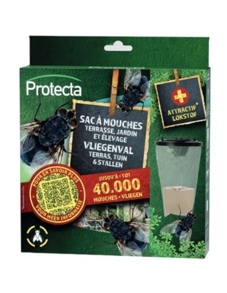 SAC À MOUCHES 3,5L - Jetable (4sachets x 25g appât inclus)